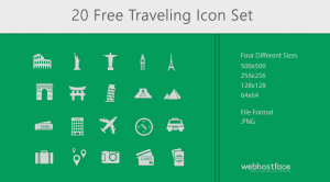 Read more about the article Travel the World this Summer with our Free Travel Icon Set